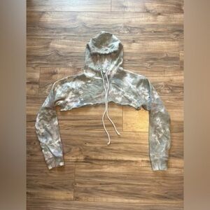Wild fable, oversized short, crop top hoodie, size XS